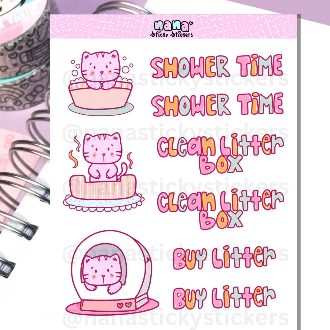 Cat Sticker Sheet/S034