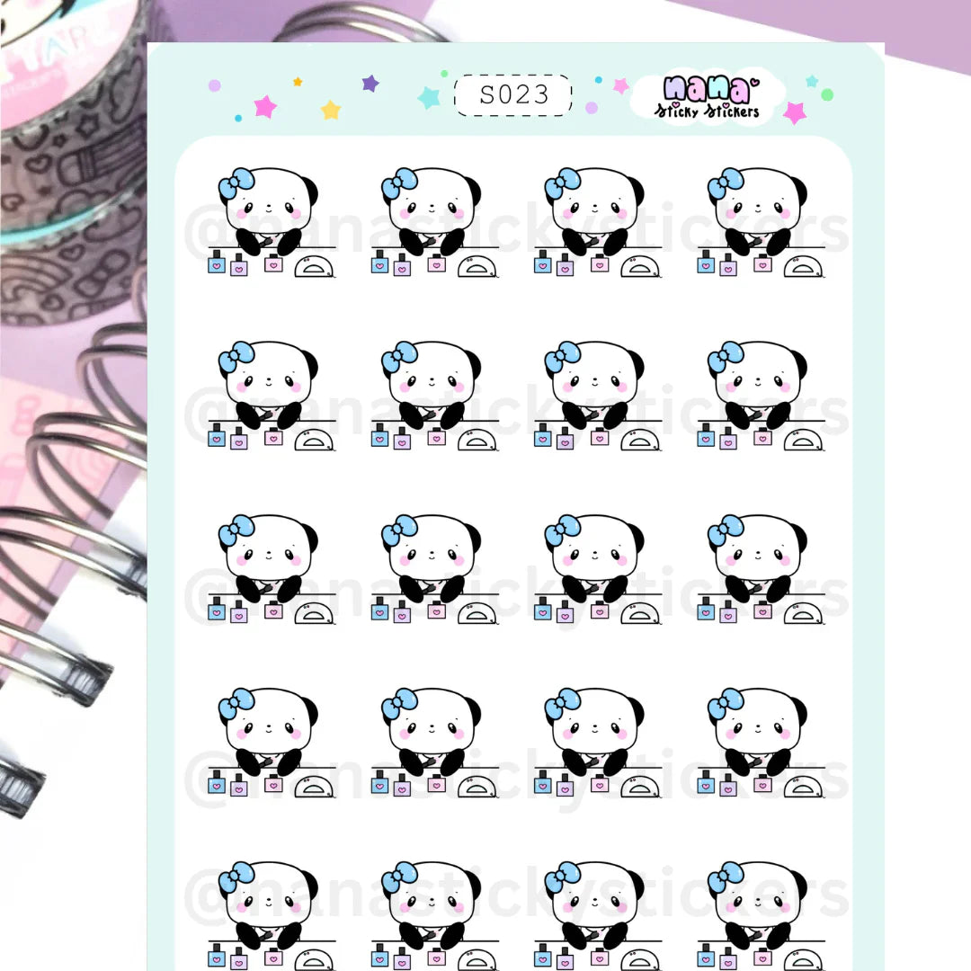 Panda Nails Sheet/S023