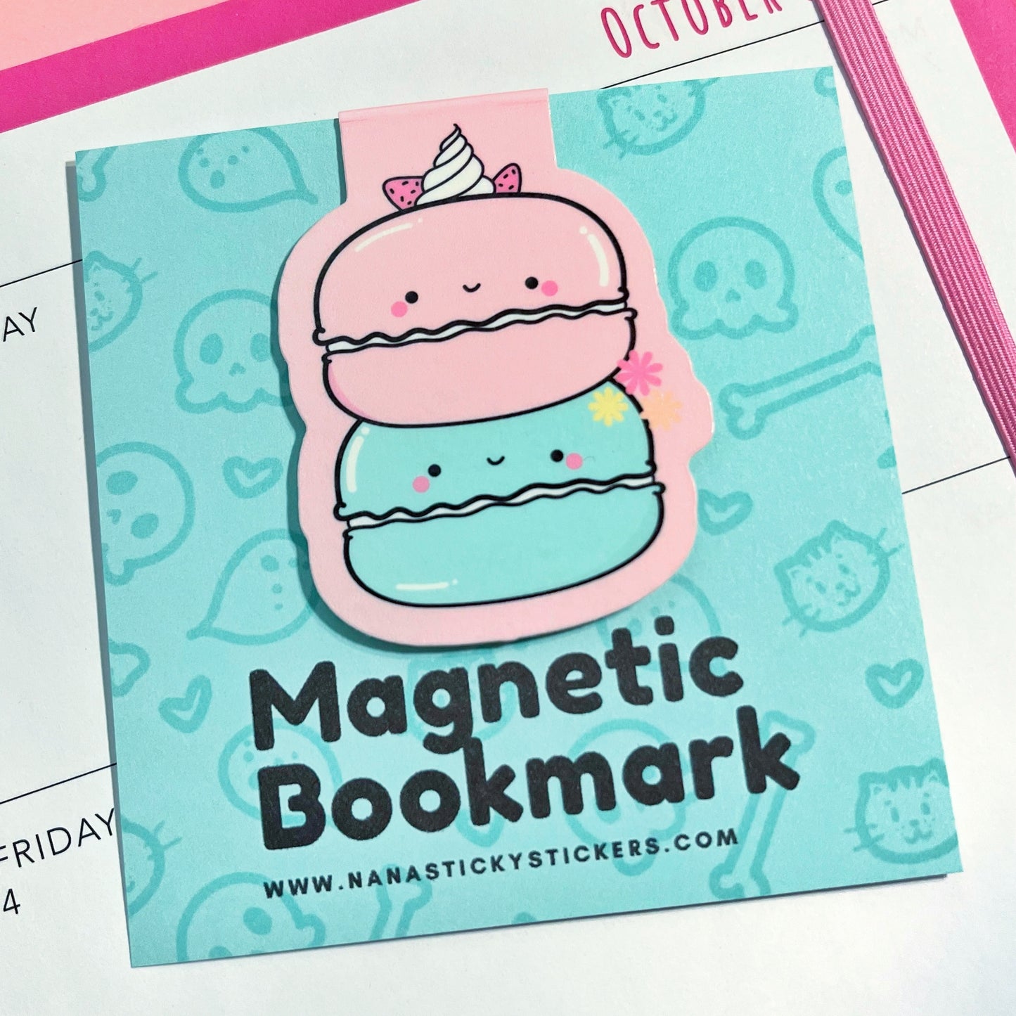 Macarons Magnetic Bookmark