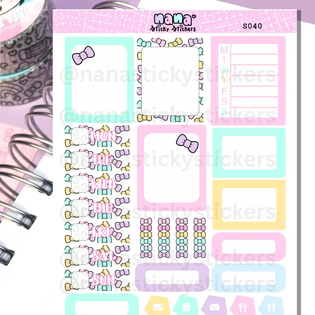 Pastel Bows/S040