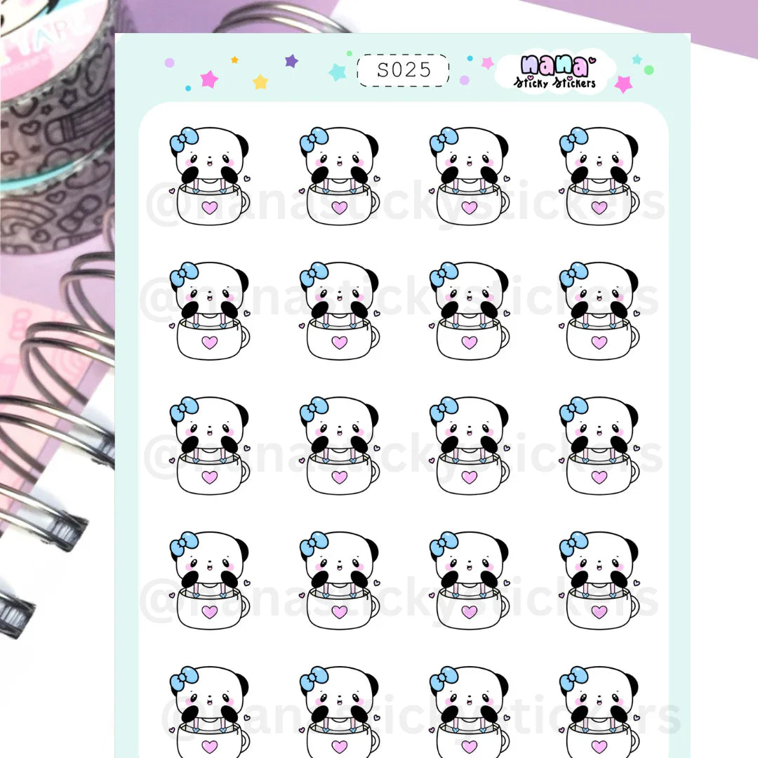 Panda Cup Sheet/S025