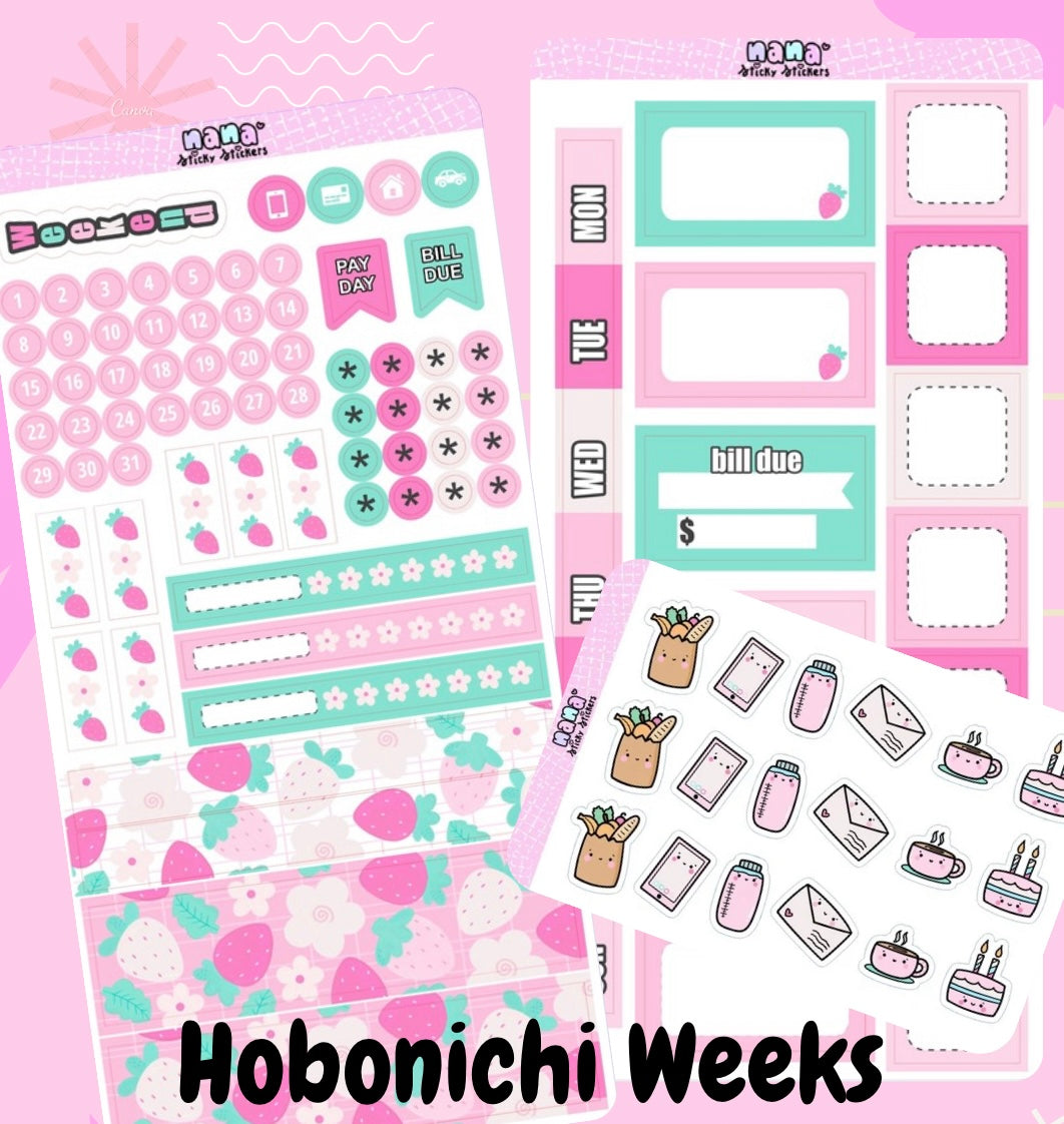 Berry Hobonichi Weeks Kit
