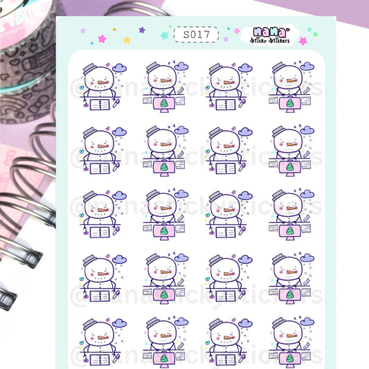 Snowman Sticker Sheet/S017