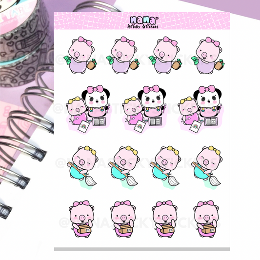 Piggie Sticker Sheet/S003