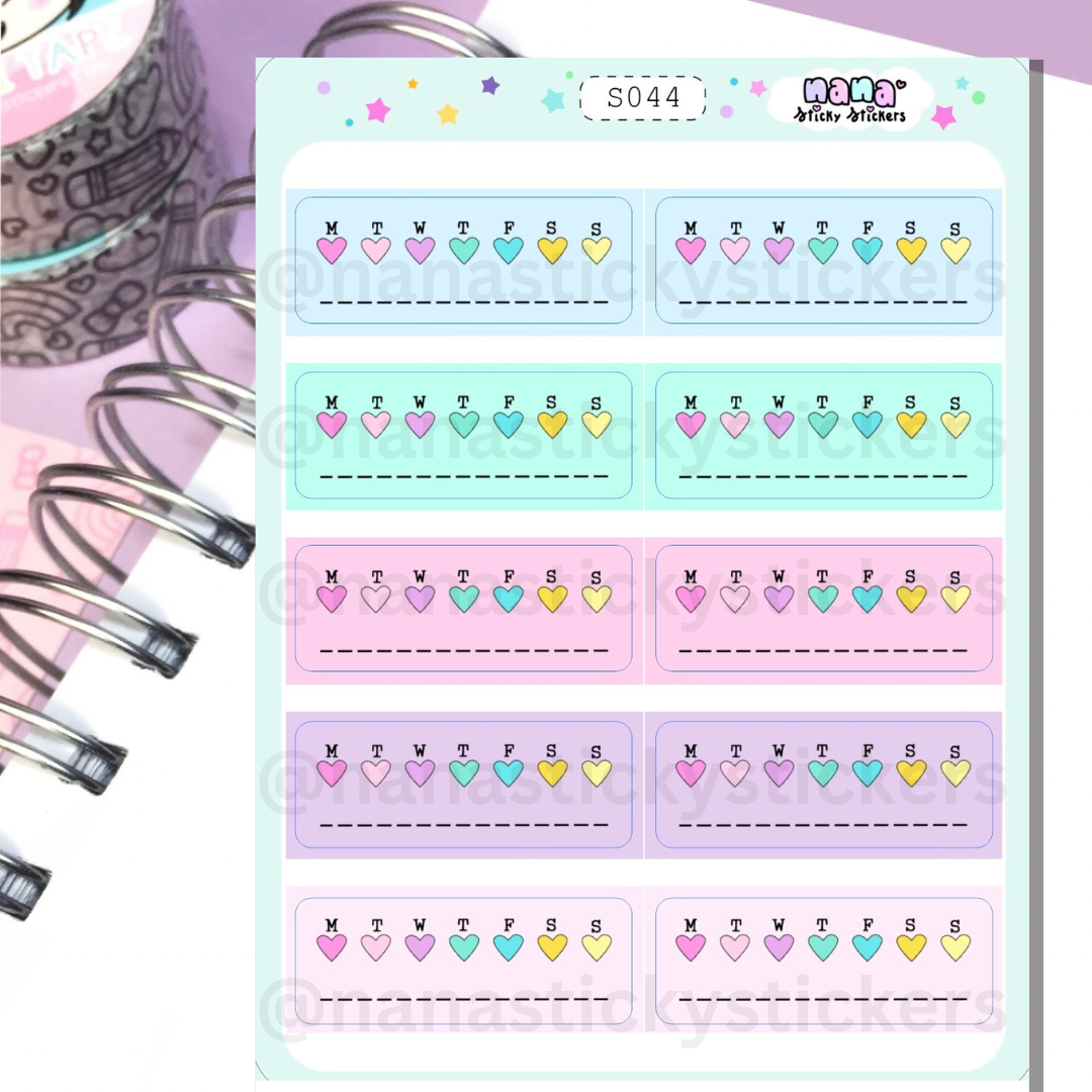 Habit Tracker Sheet/S044