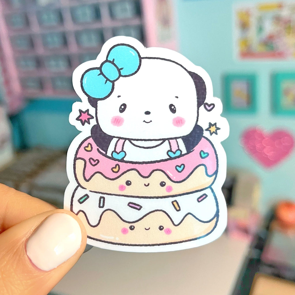 Panda Donut Sticker/D10