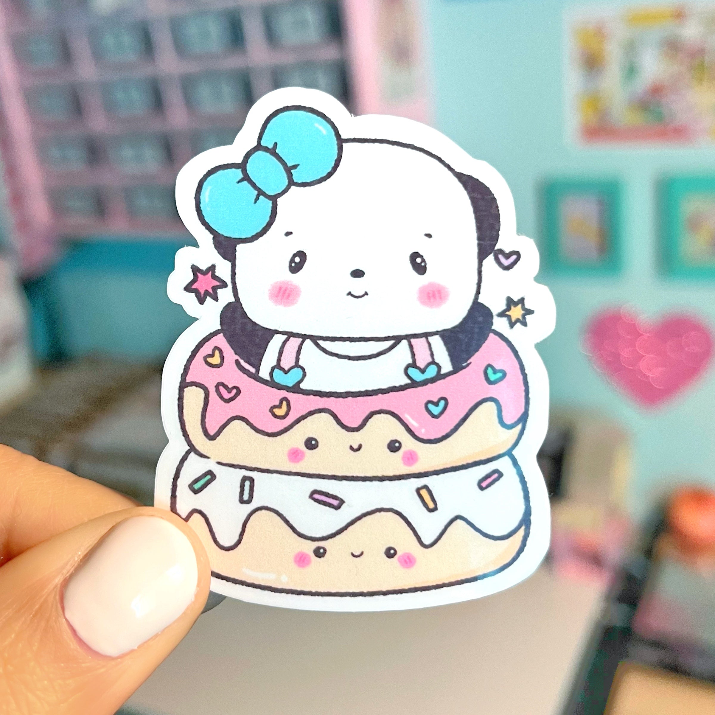 Panda Donut Sticker/D10