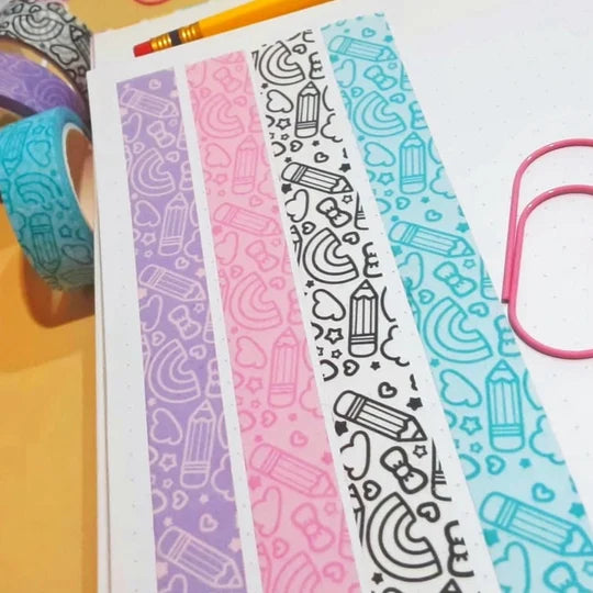 Pastel doodle Washi Set/WT16