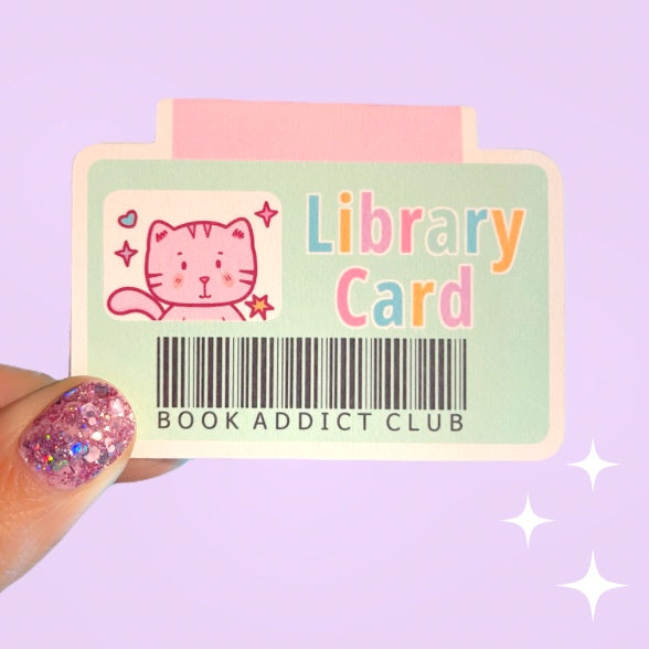 Library Card Magnetic Bookmark