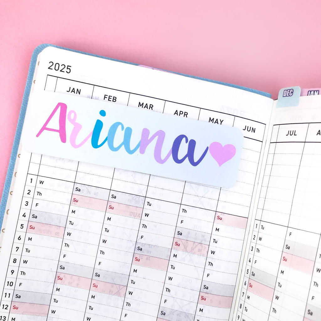 Custom Name Magnetic Bookmark