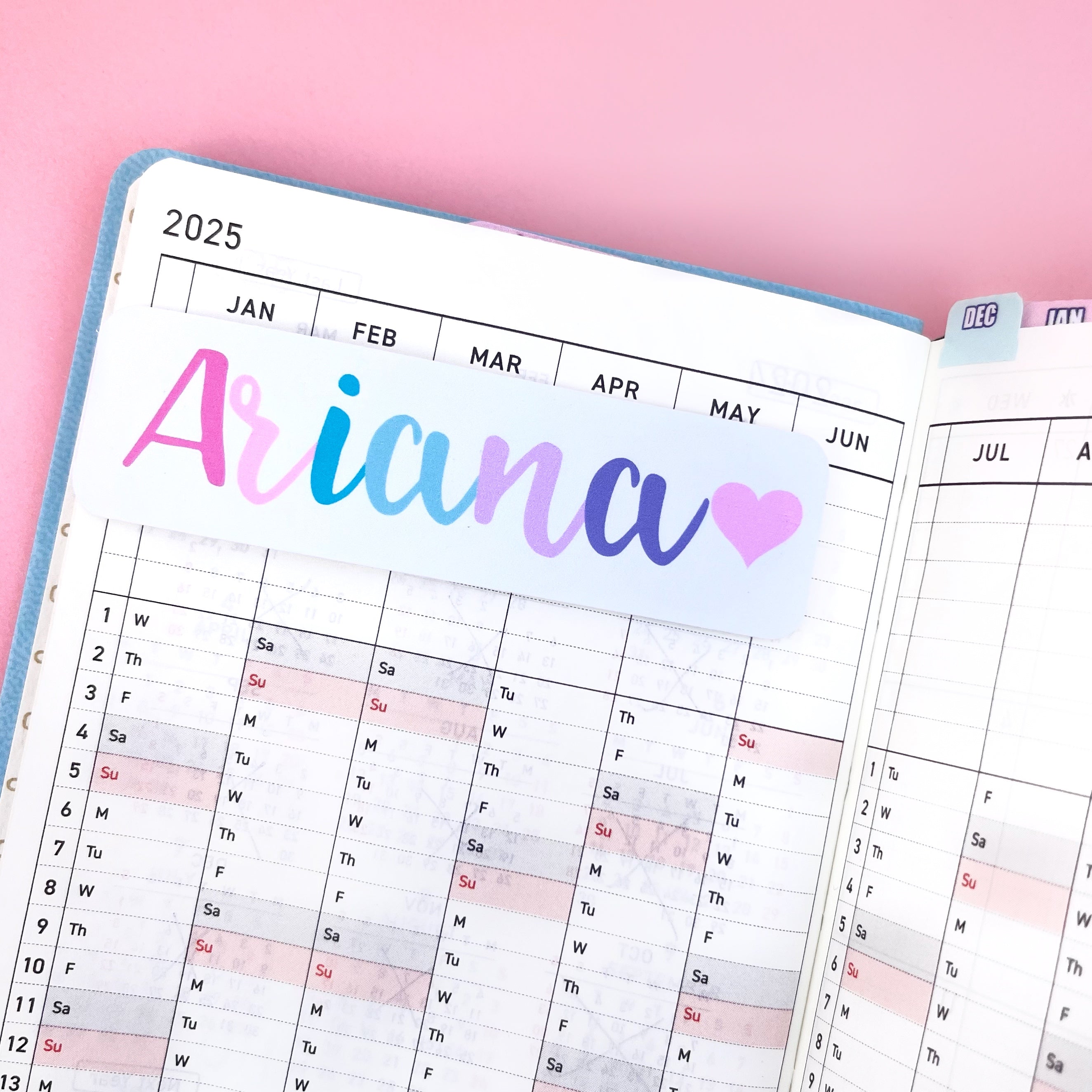 Custom Name Magnetic Bookmark