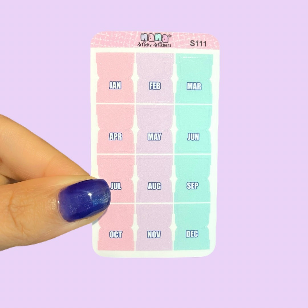 Mini Sticker Tabs/S111