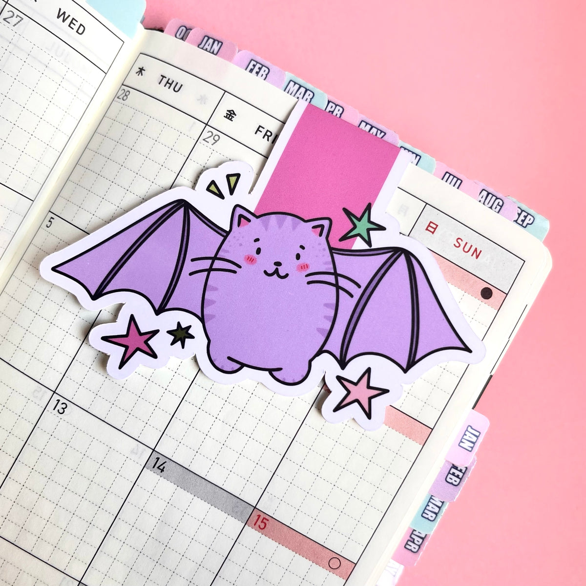 Kawaii Bat Magnetic Bookmark/MG20