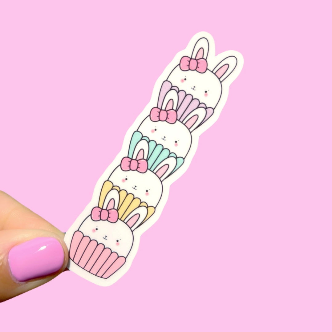 Cupcake Bunnies Sticker/D55