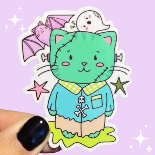 Cat Halloween Sticker