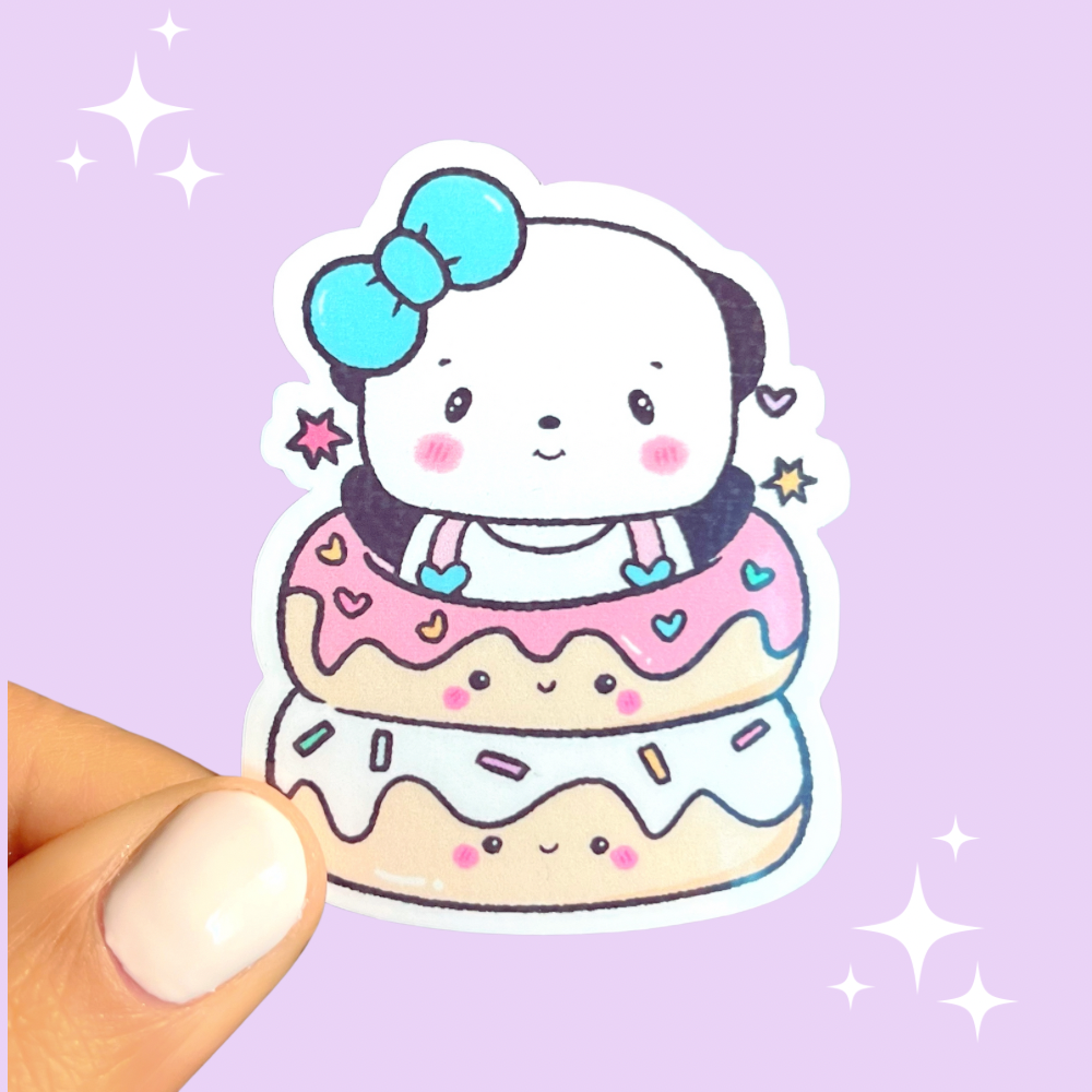 Panda Donut Sticker/D10