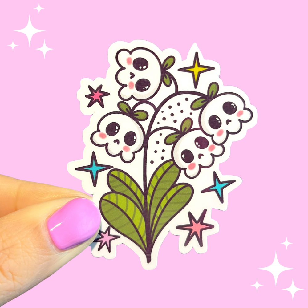 SkullFloral Sticker/D21