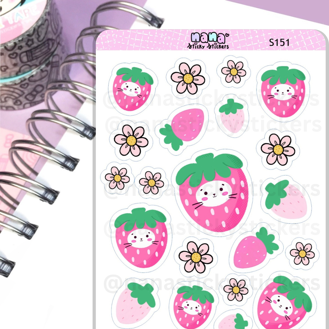 Berry Kitty Sheet/S151