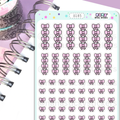 Pink Checklist Bows/S185